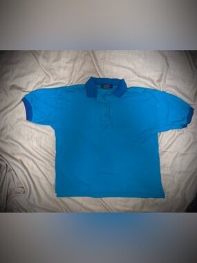 Cumberland Bay Vintage Men’s Polo Shirt Size Large Blue